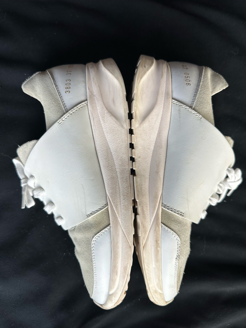 Common Projects Made in Italy Women's White and Cream Runner EU 37 Sneakers US 7 - Picture 8 of 16